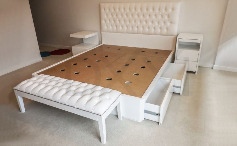 Cama con Cajones Laqueada Modelo Nova DXXI Fábrica de Muebles