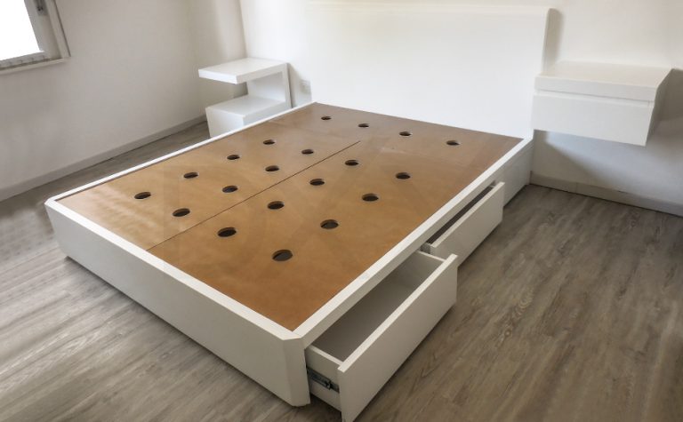 Cama con Cajones Laqueada Modelo Nova DXXI Fábrica de Muebles